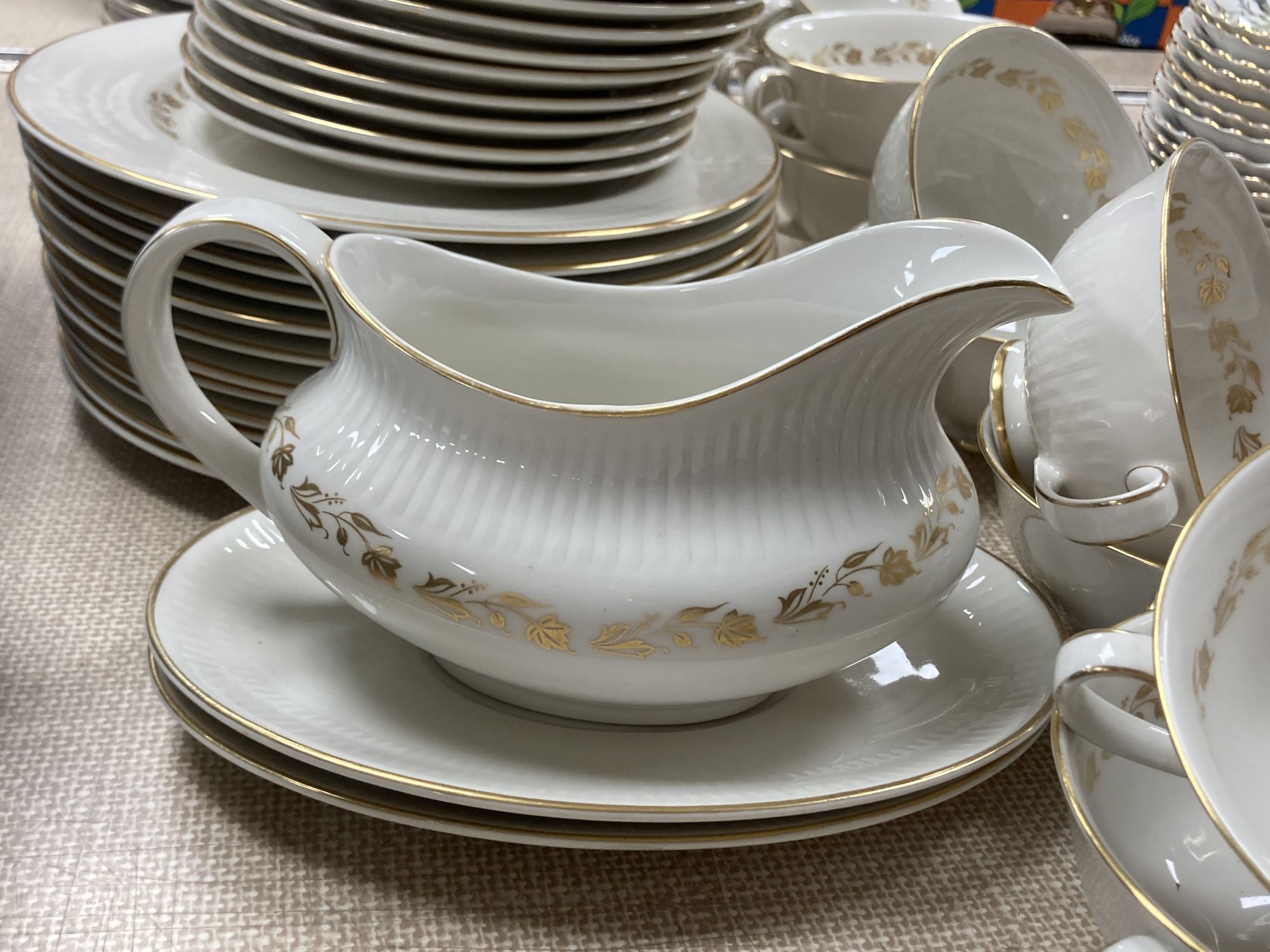 A Royal Doulton Fairfax part dinner service and a Royal Albert Brigadoon tea service